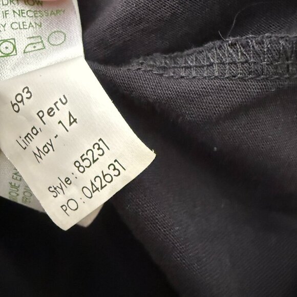 Lilly Pulitzer Black Beckett Dress Pima Cotton Size Large Neutral Minimalist - Picture 7 of 9